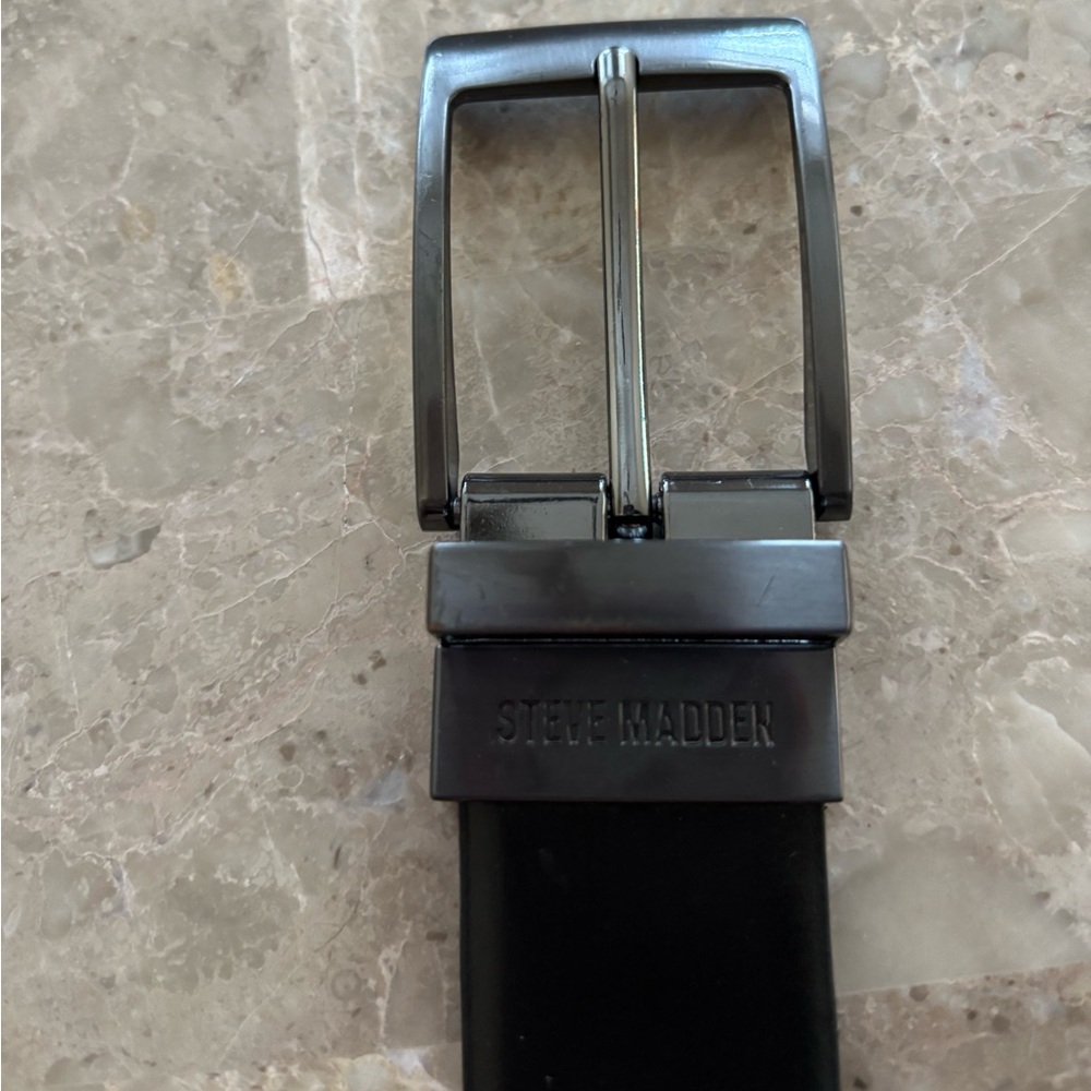 Steve Madden Charcoal Belt Buckle